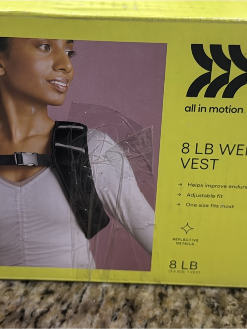 all in motion Black Weighted Vest - 8 lb